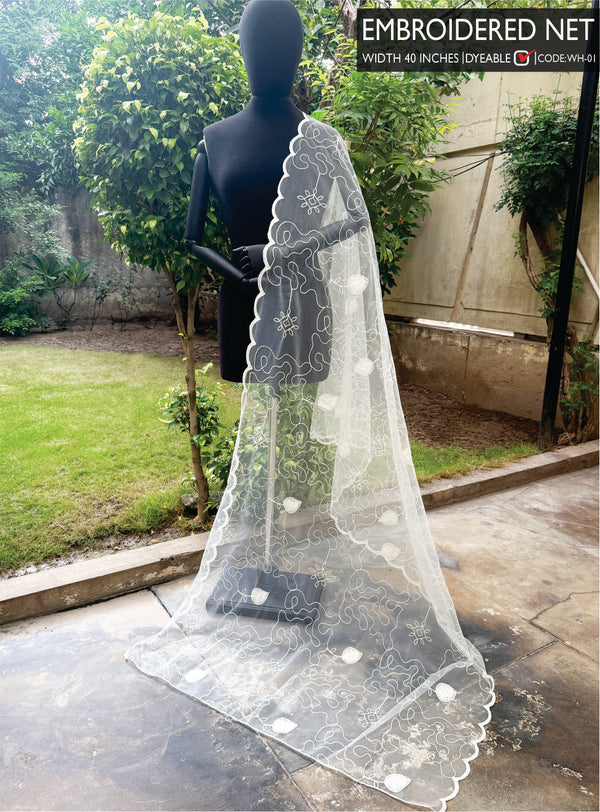 Embroidered Net (Two side border)
