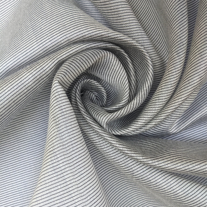 Bemberg Cotton Net Black-Tone - White Centre Fabrics 