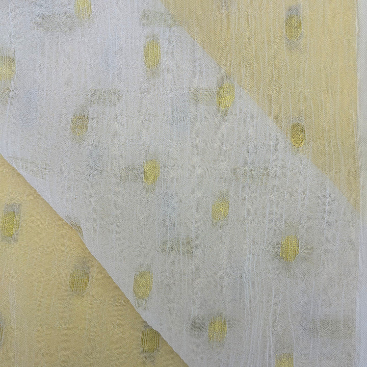 Chiffon Bindi -Golden - White Centre Fabrics 