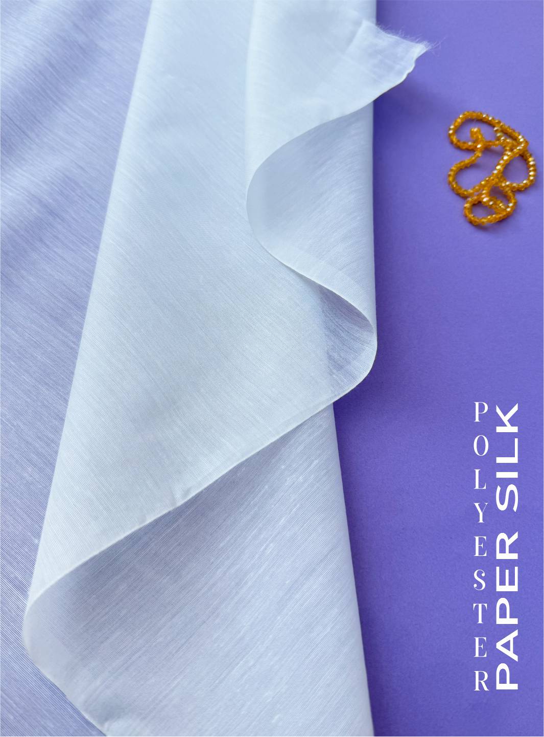 POLYESTER PAPER SILK – White Centre Fabrics