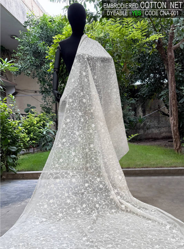Embroidered Cotton Net