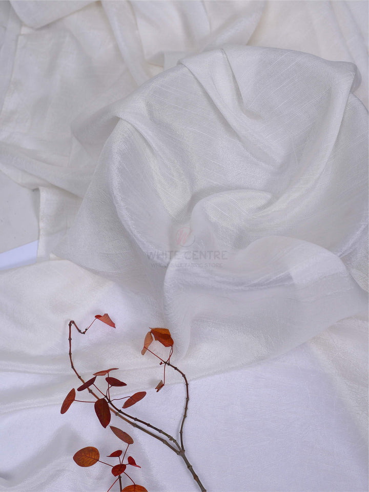 Smokin Raw Silk - White Centre Fabrics 