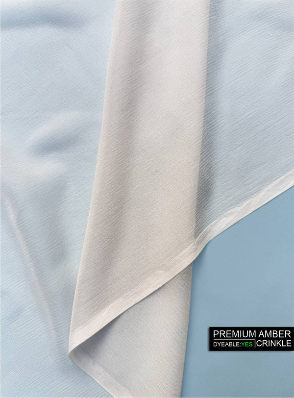 Premium Amber Crinkle Chiffon