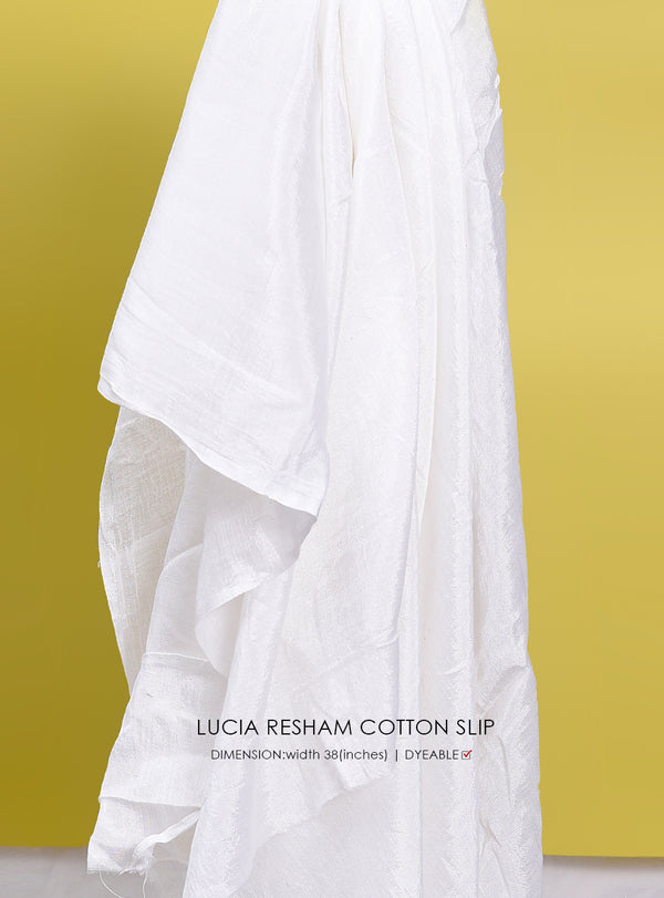 Lucia Resham Cotton Slip - White Centre Fabrics 