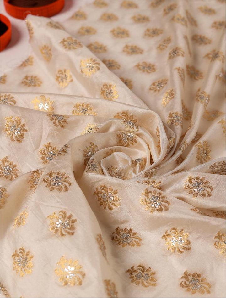 Pure kataan jaal - White Centre Fabrics 