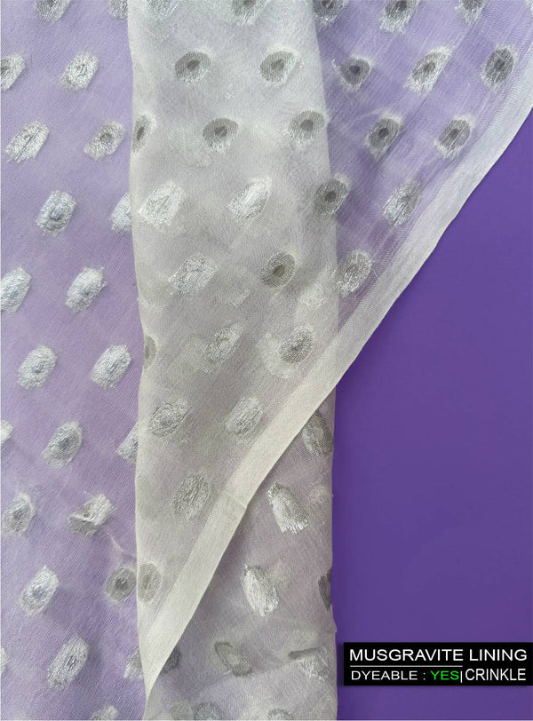 PK Chiffon Bindi -Silver