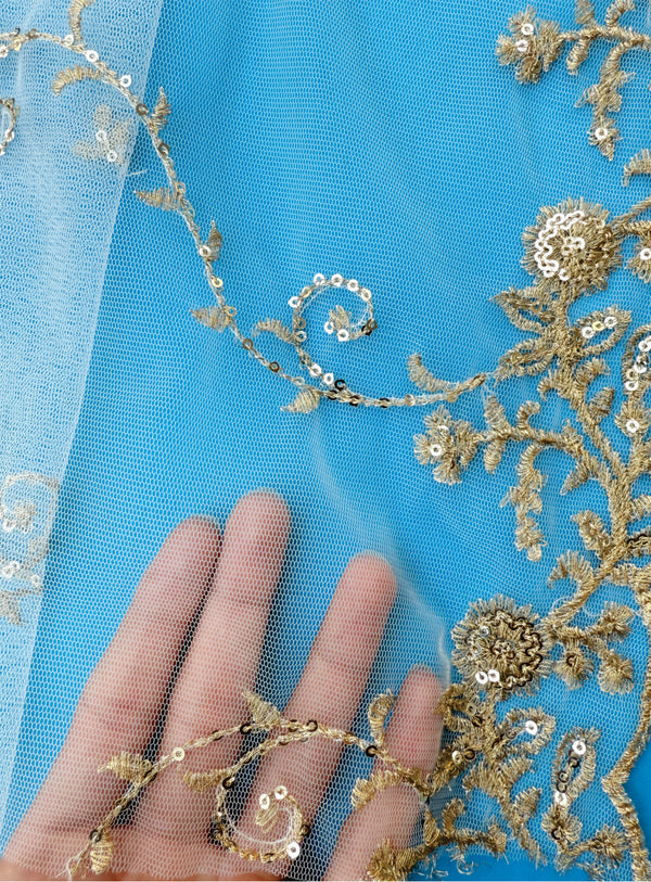 SEQUINS NET (2 sided Bordered)