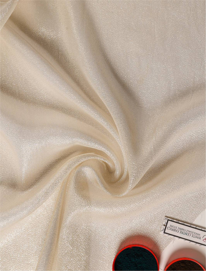 Myra Shimmri Chiffon - White Centre Fabrics 