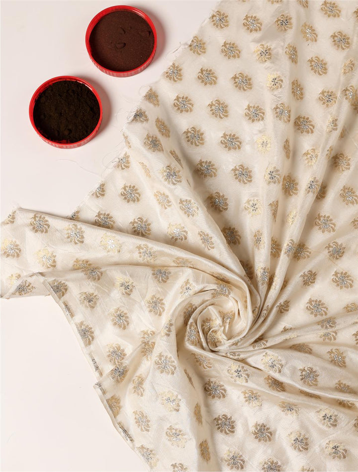 Pure kataan jaal - White Centre Fabrics 