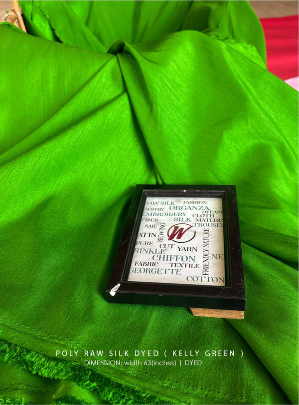 Dyed Poly Raw Silk - White Centre Fabrics 