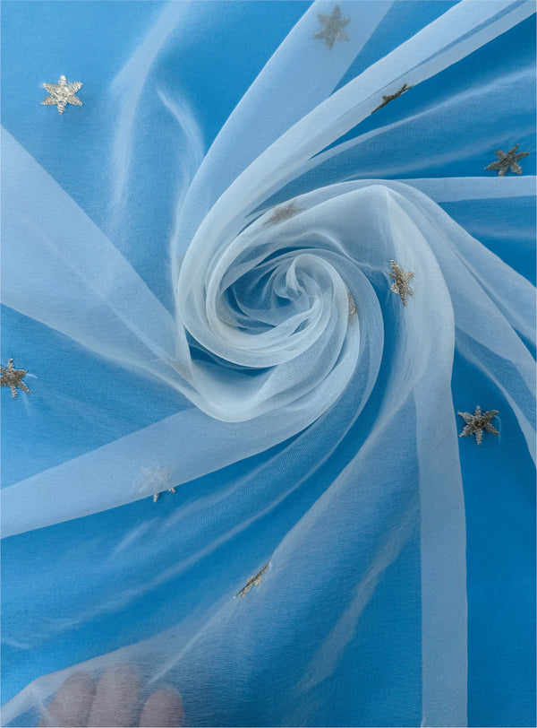 SEQUINS ORGANZA (2 sided Bordered)