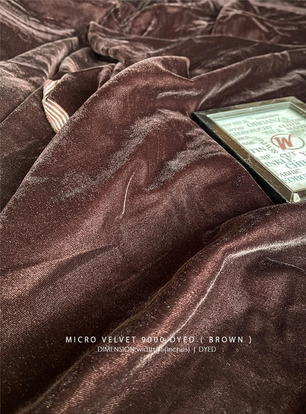 Micro Velvet 9000 Dyed ( Brown )