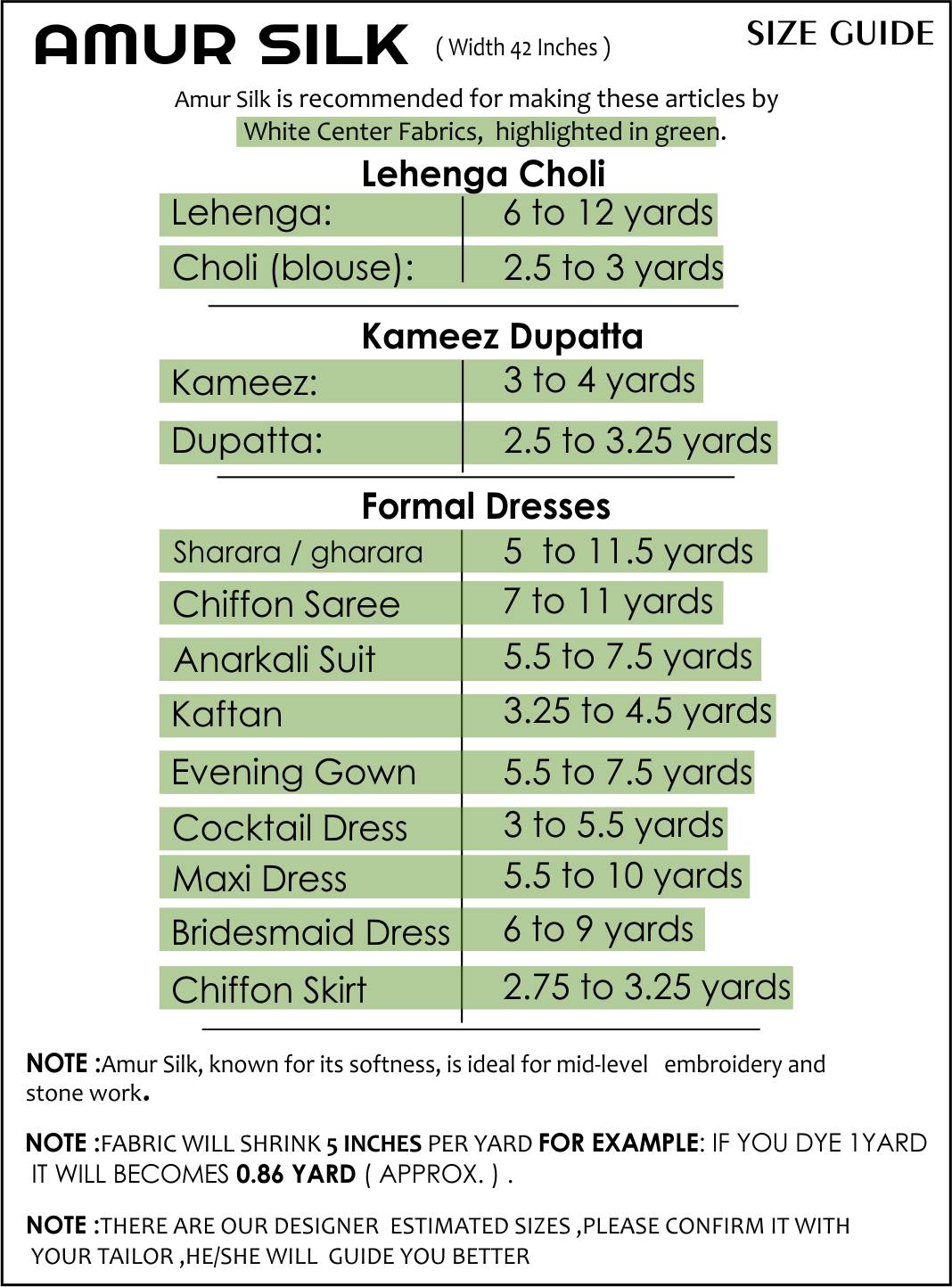 Size Guide