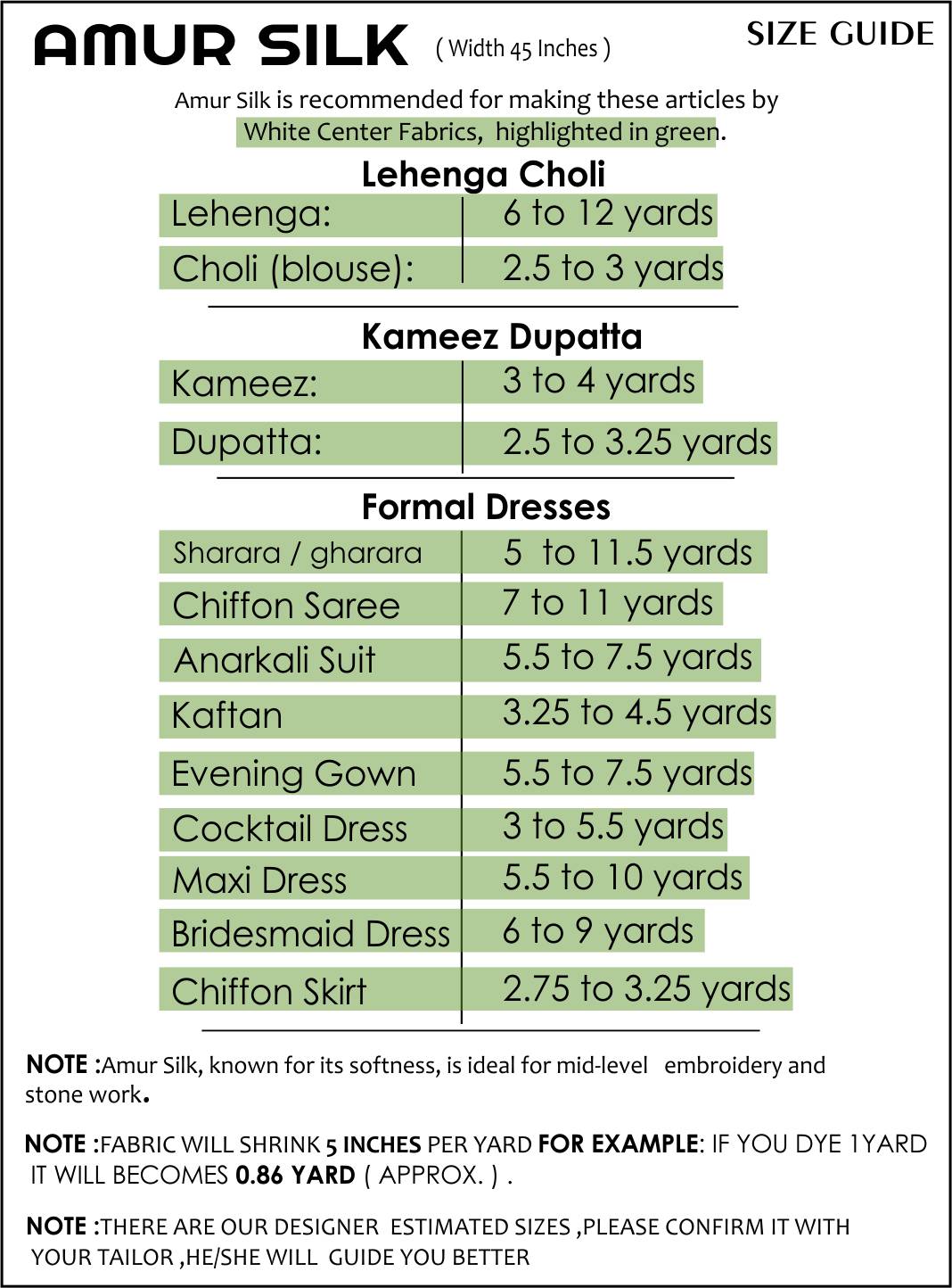 Size Guide