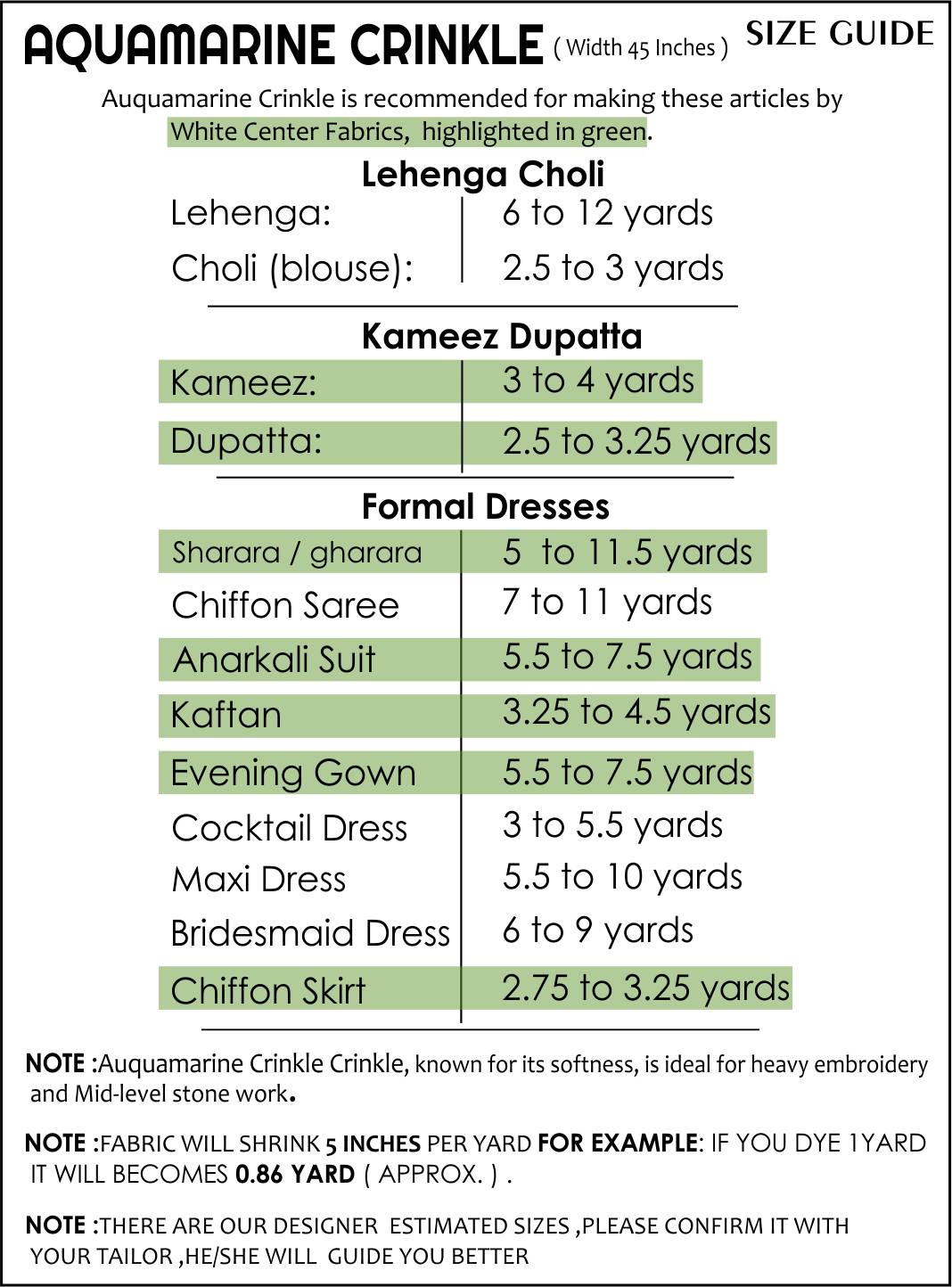 Size Guide