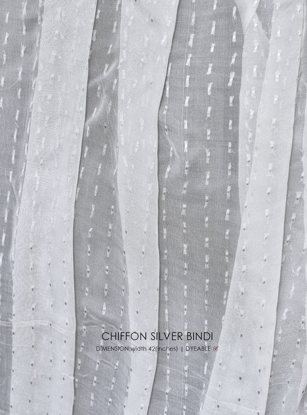 Chiffon Silver Bindi