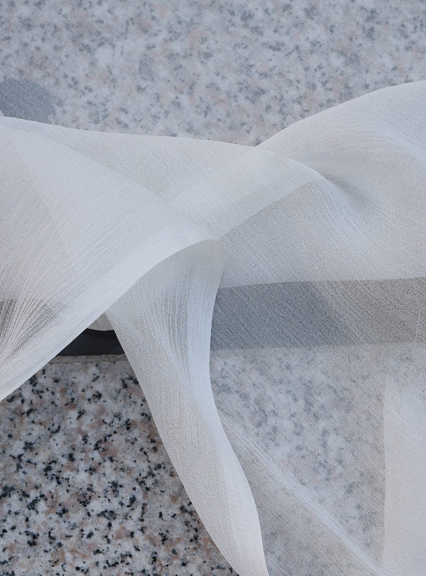 Beryl Crinkle Chiffon Width 45" - White Centre Fabrics 