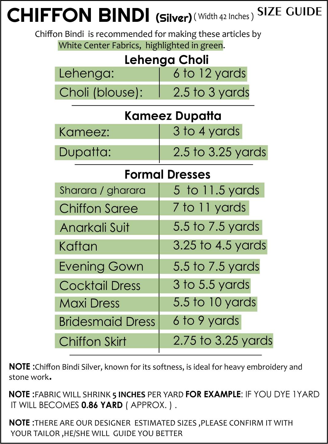 Size Guide