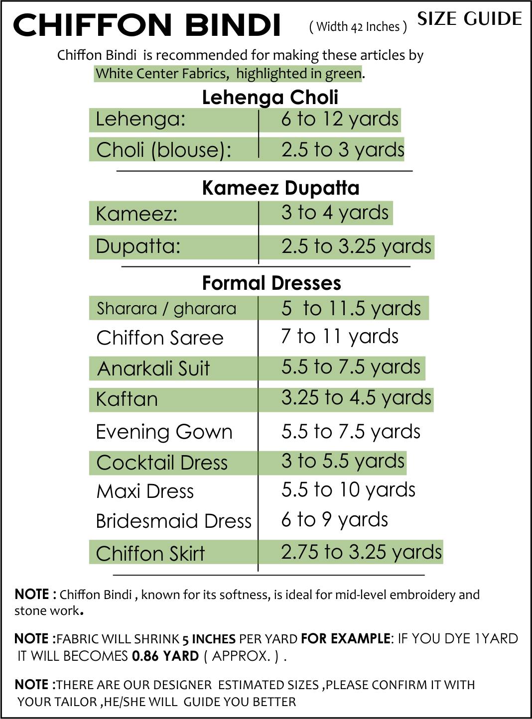 Size Guide