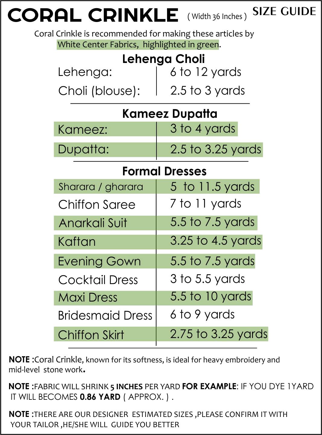 Size Guide