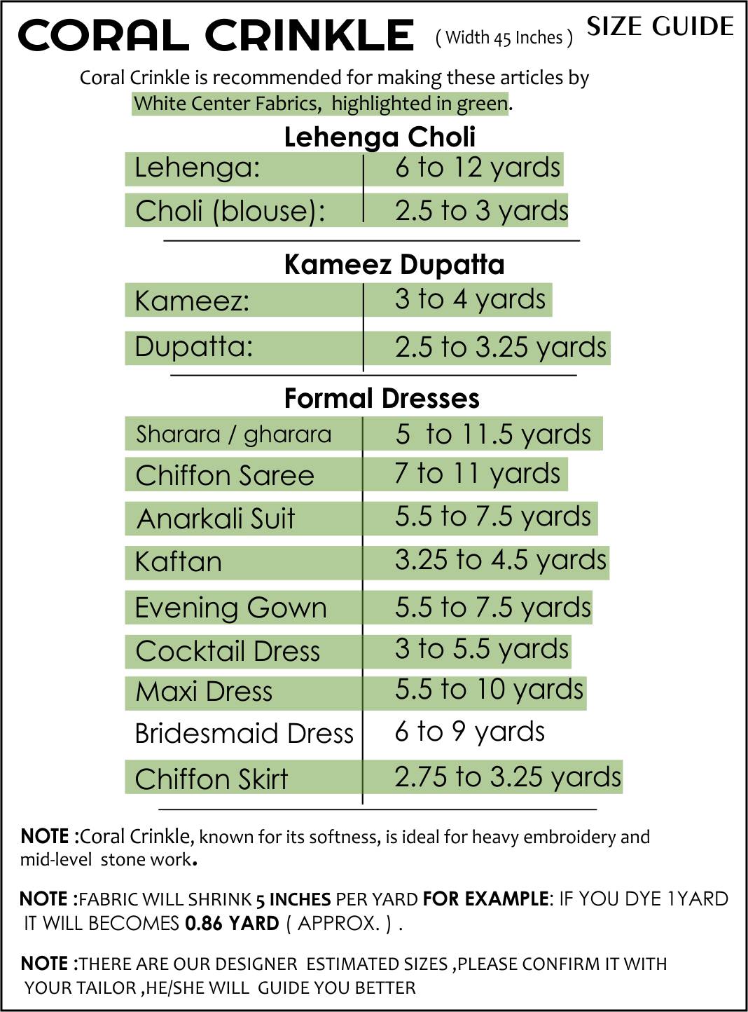 Size Guide