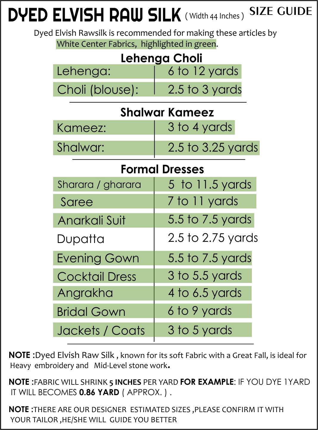 Size Guide