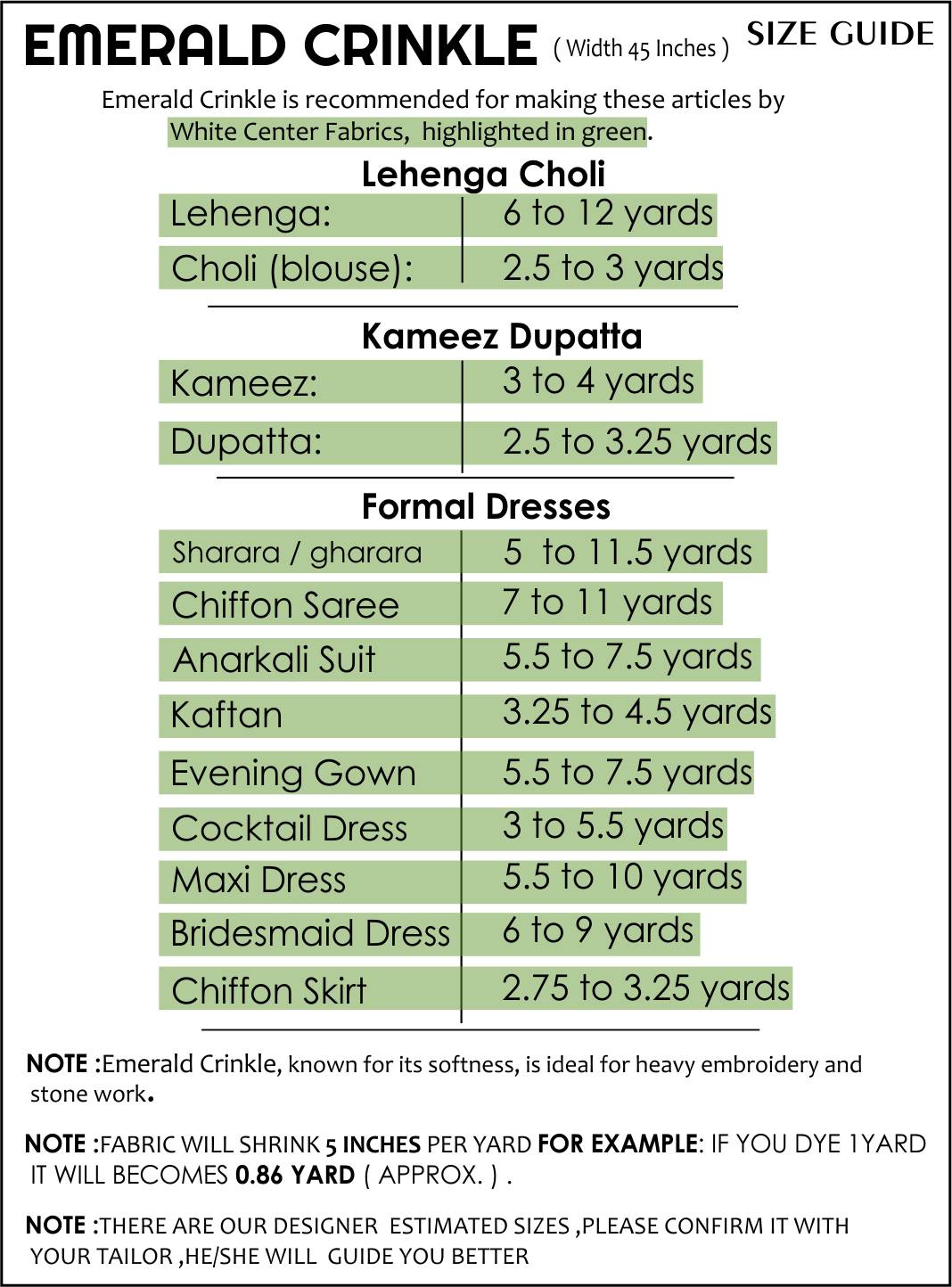 Size Guide