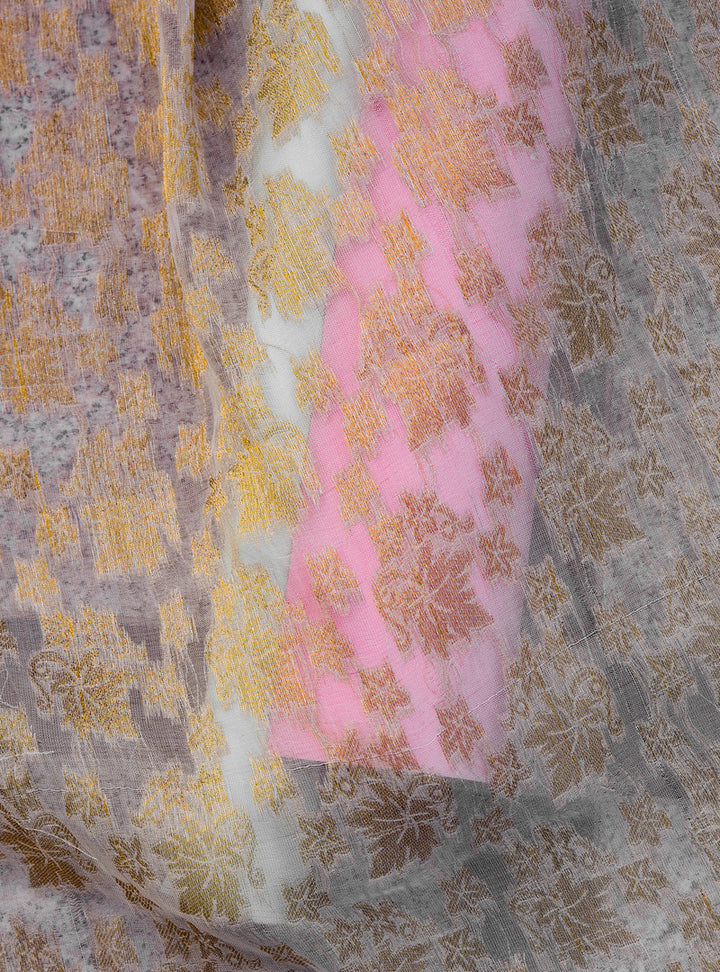 Chiffon Jacquard - Copper - White Centre Fabrics 