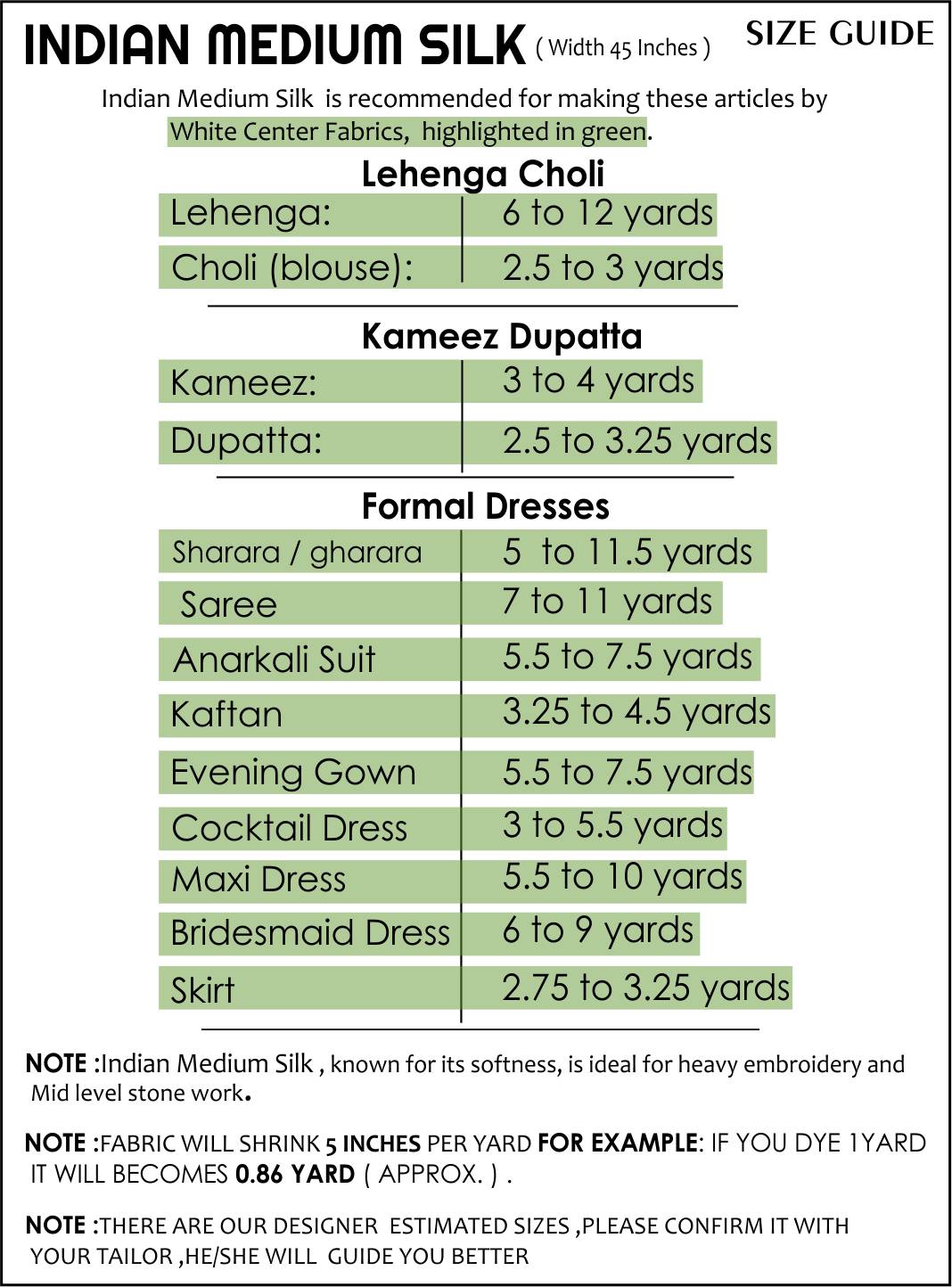 Size Guide