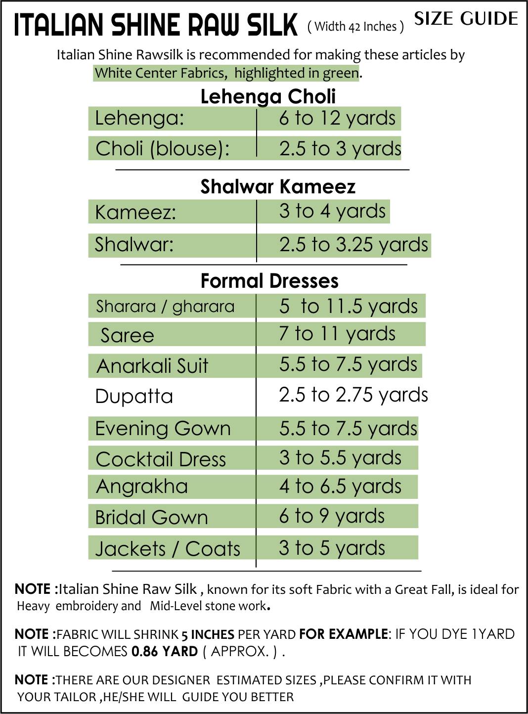 Size Guide