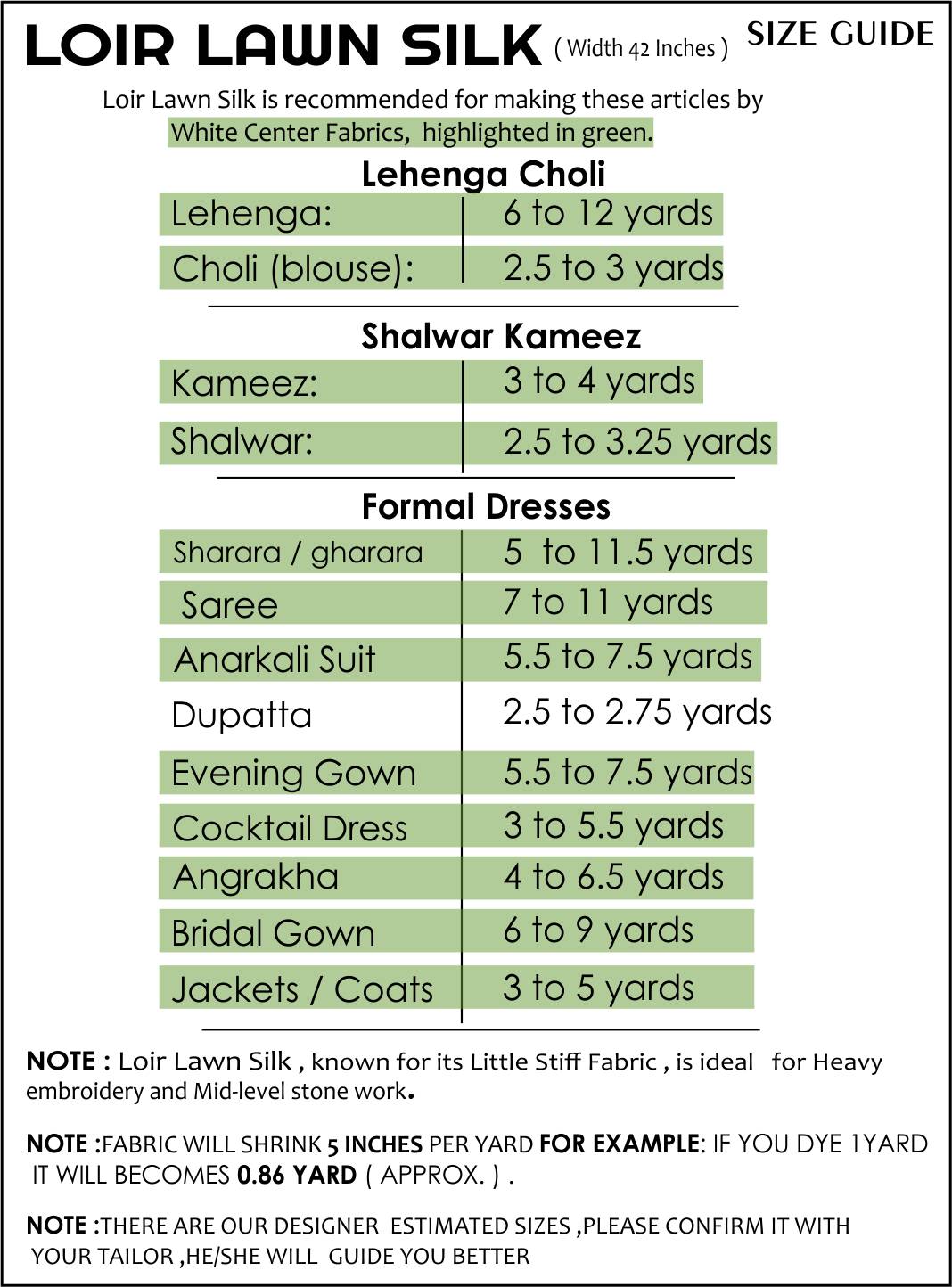 Size Guide