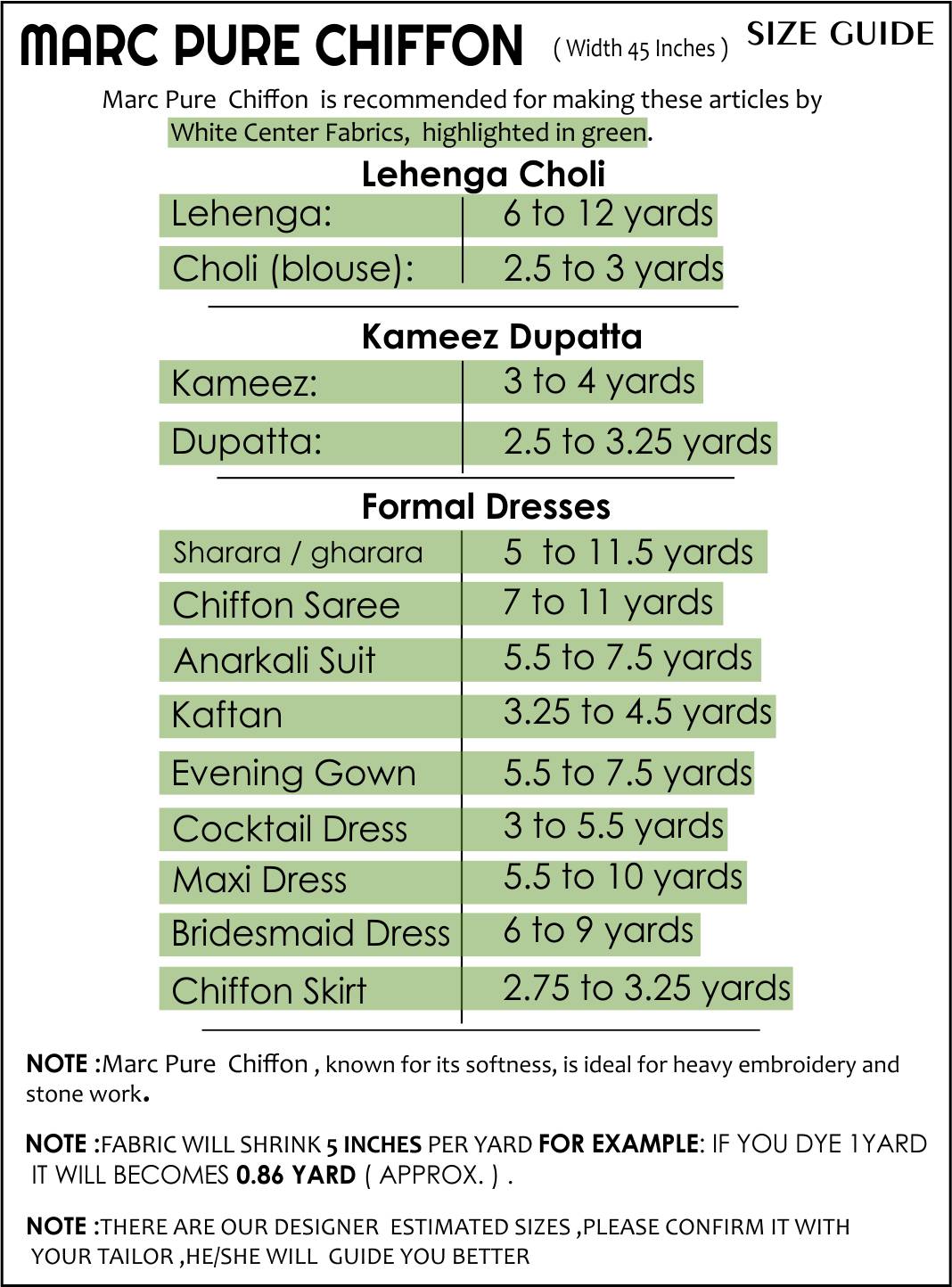 Size Guide