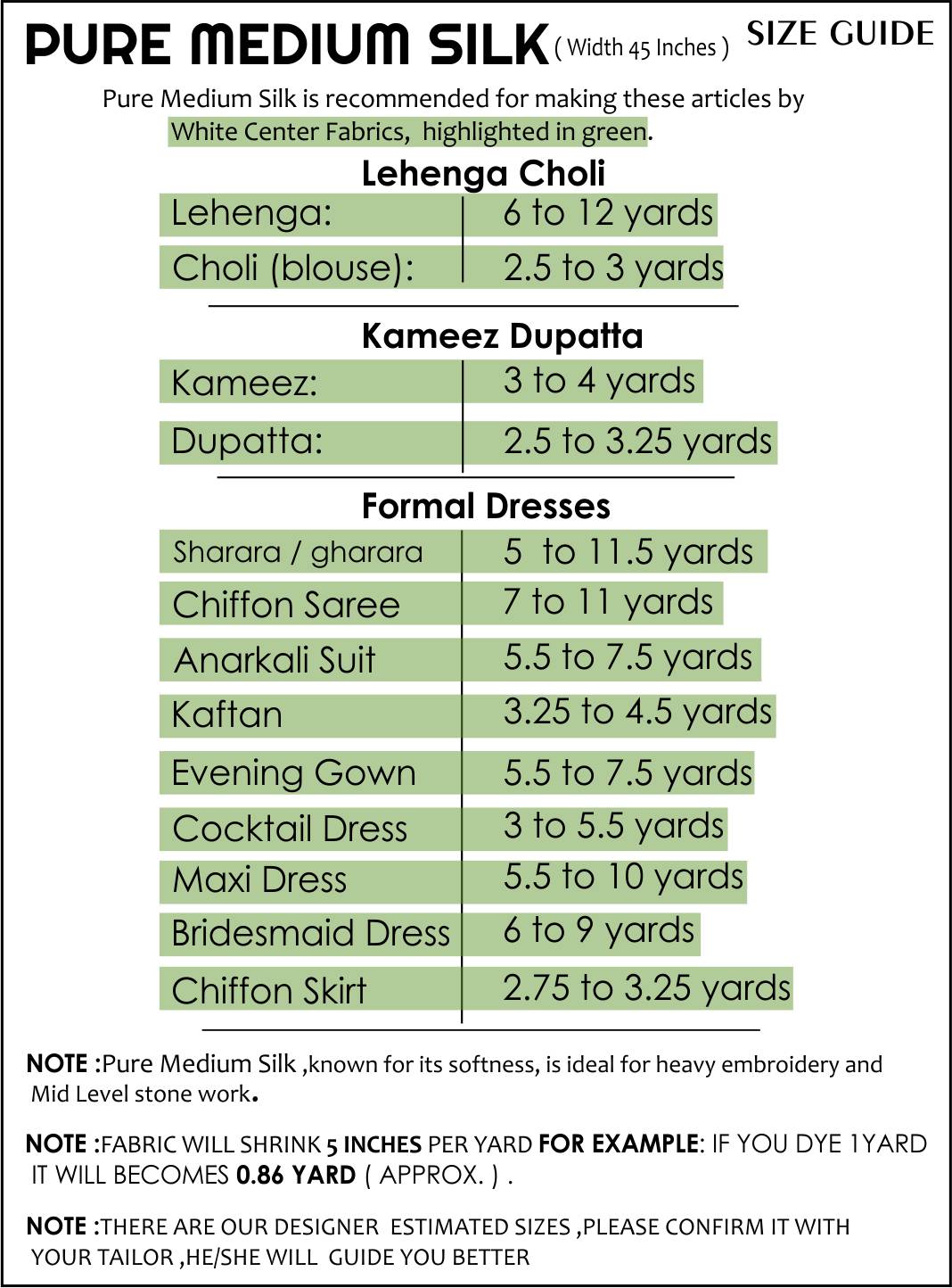 Size Guide