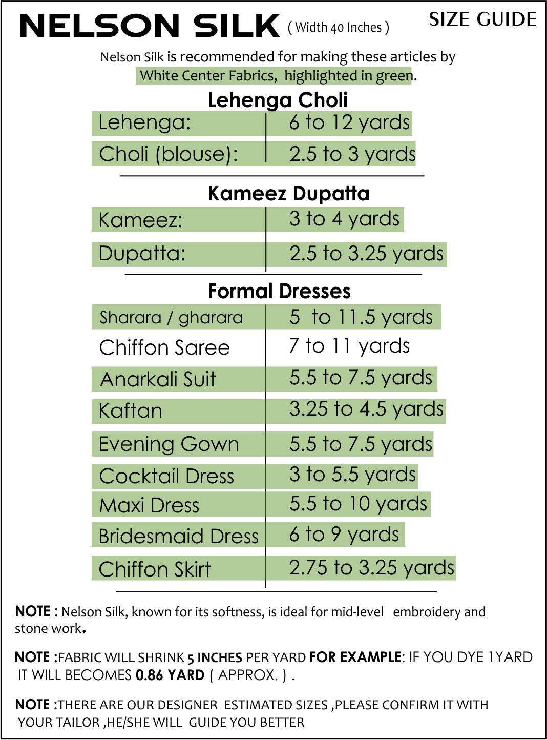 Size Guide