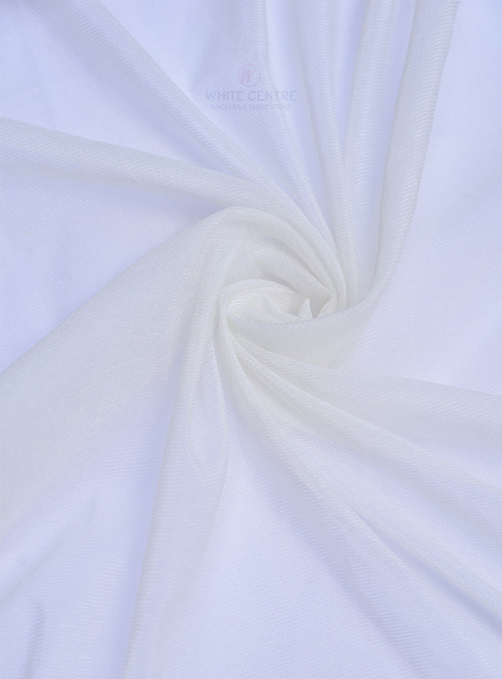 PK Khaadi Net - White Centre Fabrics 
