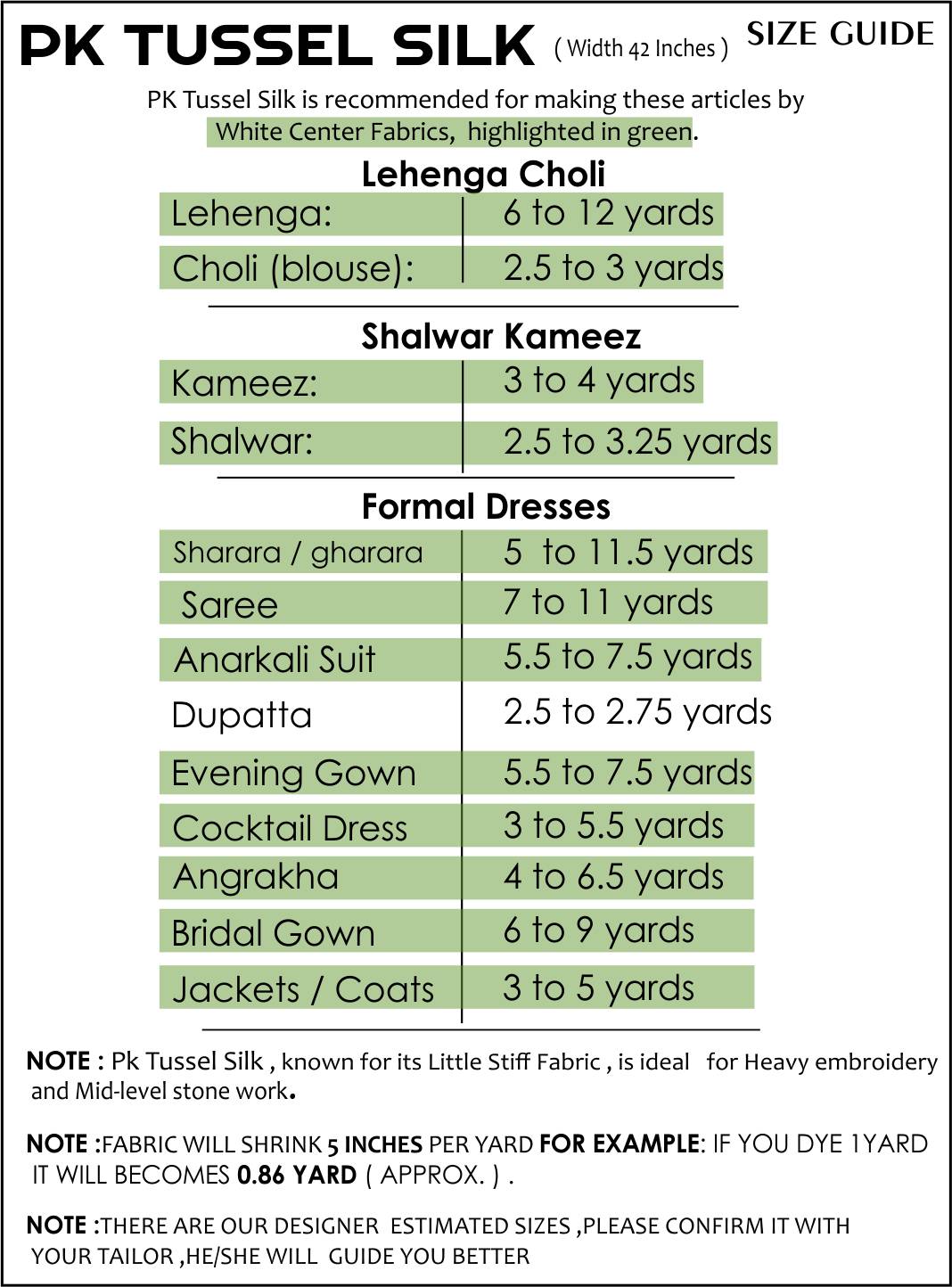 Size Guide