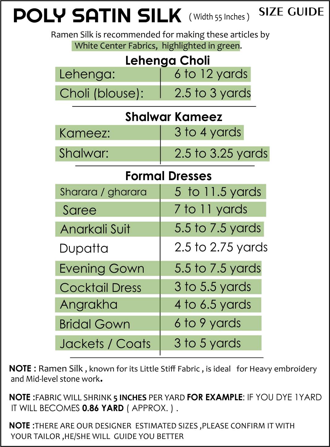 Size Guide