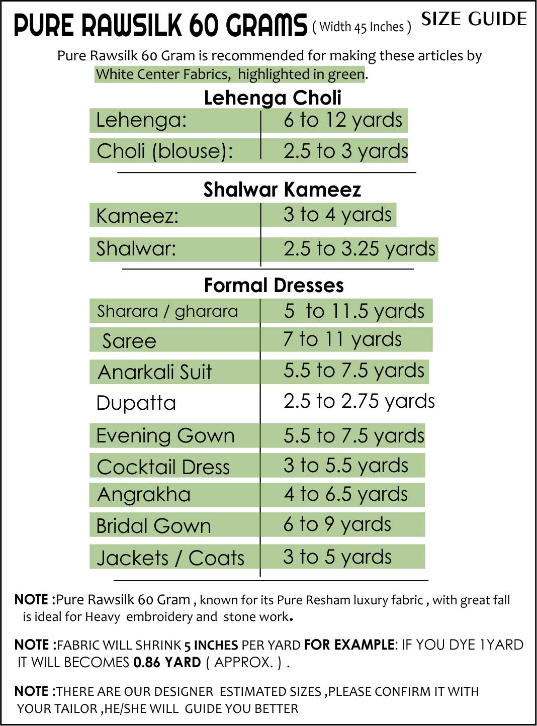 Size Guide