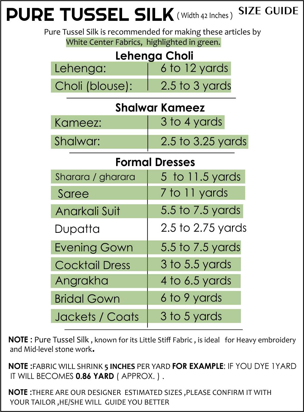 Size Guide