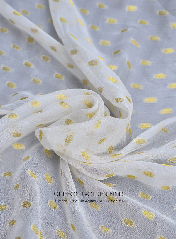 Chiffon Bindi -Golden