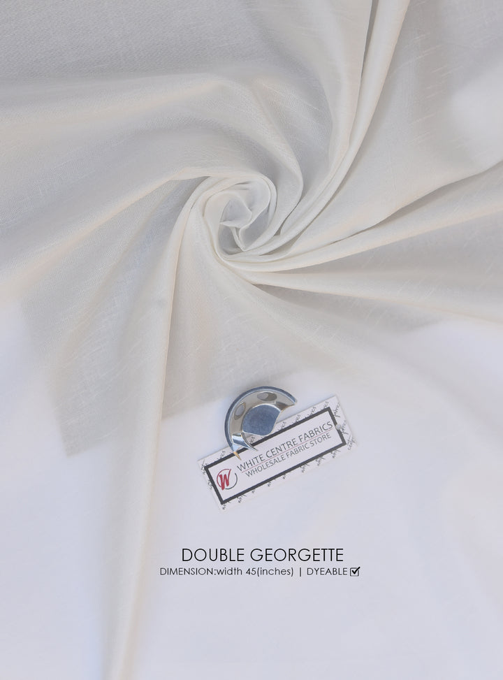 Double Georgette - White Centre Fabrics 