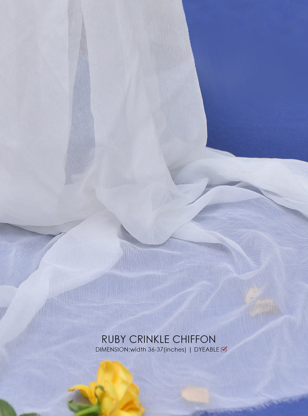 Ruby Crinkle Chiffon Width 36-37"