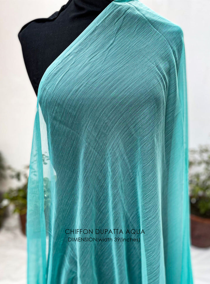 Chiffon Dupatta - (Colored) - White Centre Fabrics 