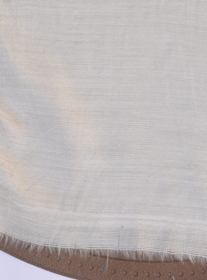 Bali Resham Silk Cotton Slip - White Centre Fabrics 