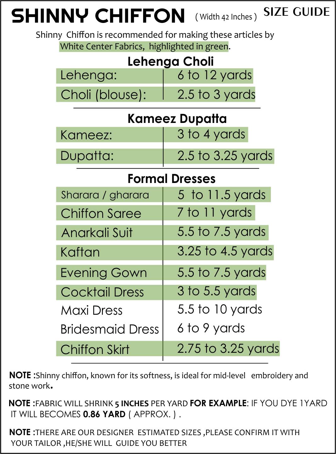 Size Guide