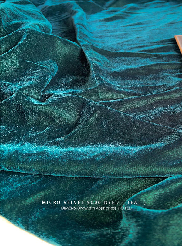 Micro Velvet 9000 Dyed ( Teal  )