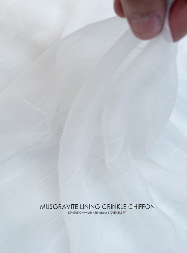 Musgravite Lining Crinkle Chiffon