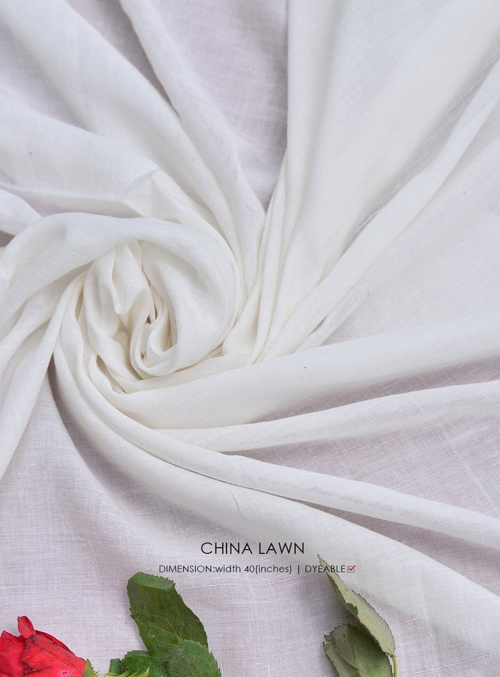 China Lawn Slip - White Centre Fabrics 