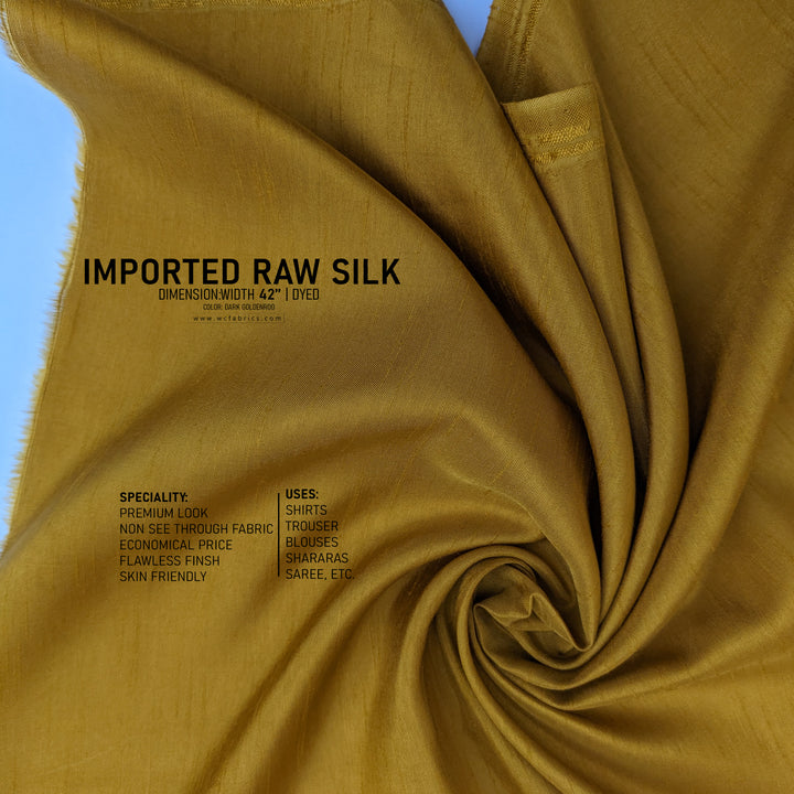 Dyed Imported Raw Silk - White Centre Fabrics 